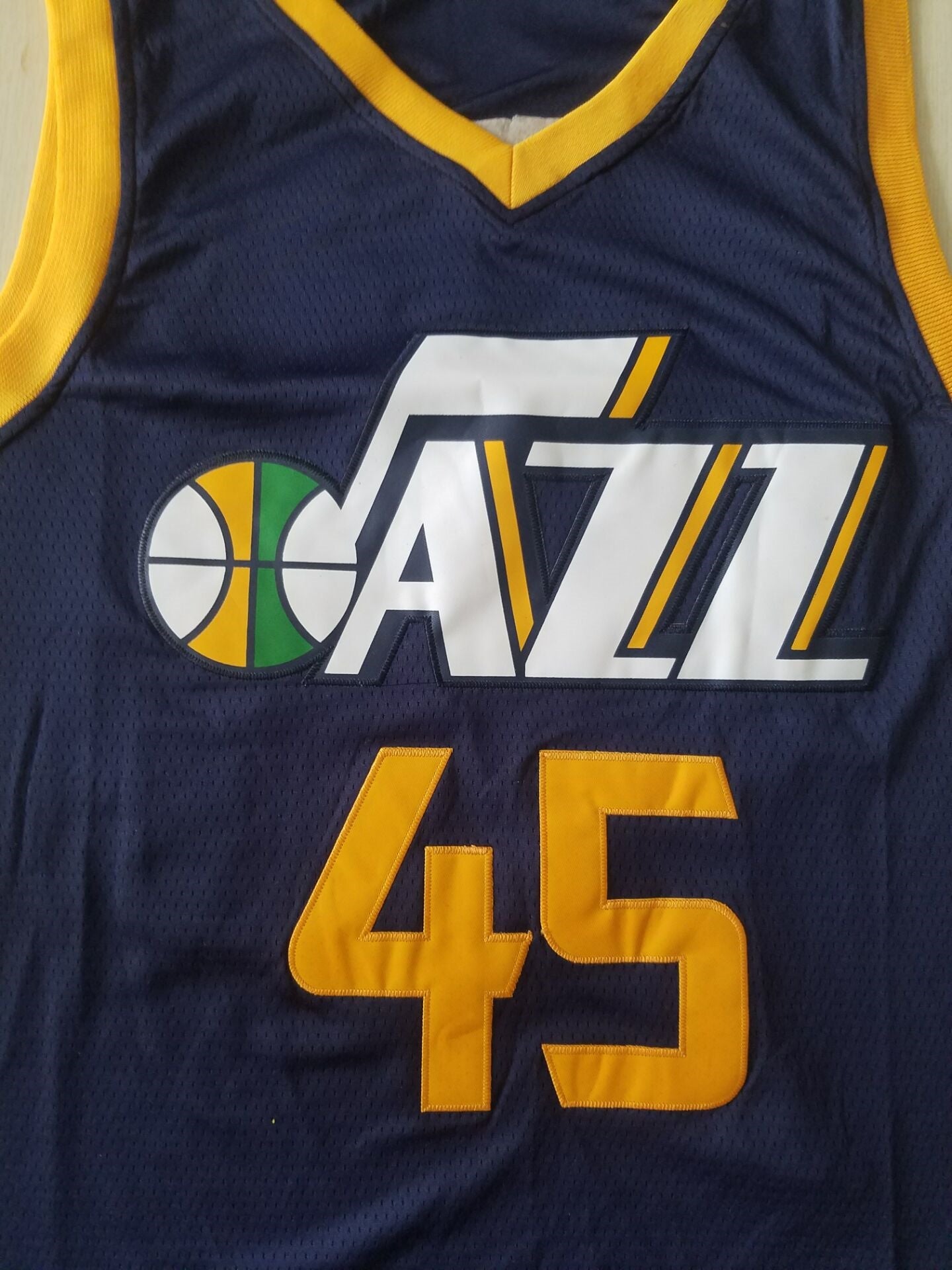 Men's Utah Jazz Donovan Mitchell #45 Navy Replica Swingman Jerseys