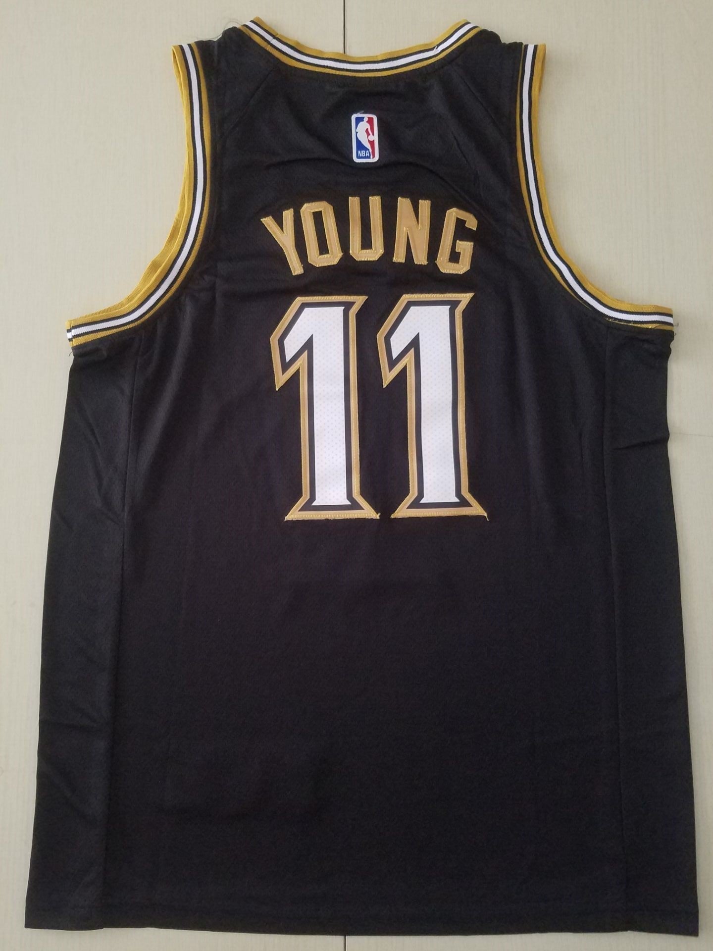 Men's Atlanta Hawks Trae Young Black Swingman Player Jerseys - City Edition