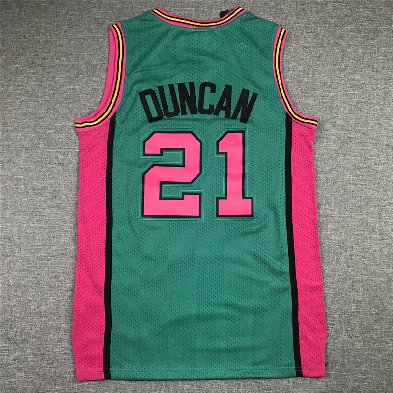 Men's San Antonio Spurs Tim Duncan Green 1998/99 Classics Swingman Player Jerseys
