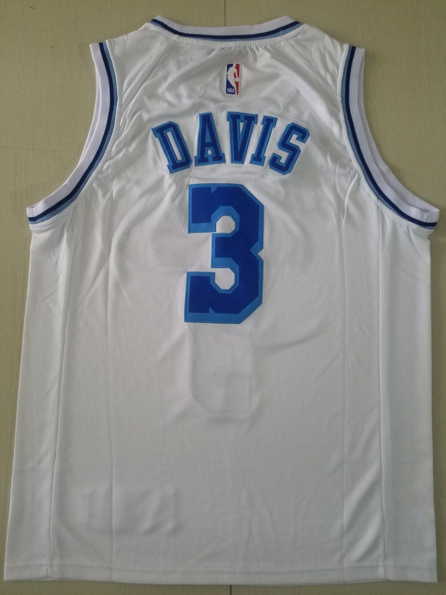 Men's Los Angeles Lakers Anthony Davis White #3 Swingman Jerseys