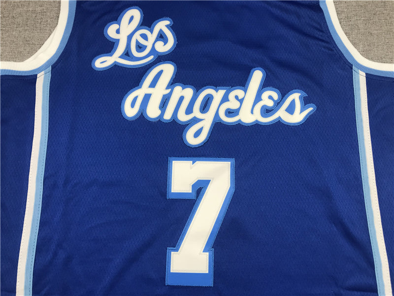Men's Los Angeles Lakers Carmelo Anthony Blue Hardwood Classic Swingman Jerseys