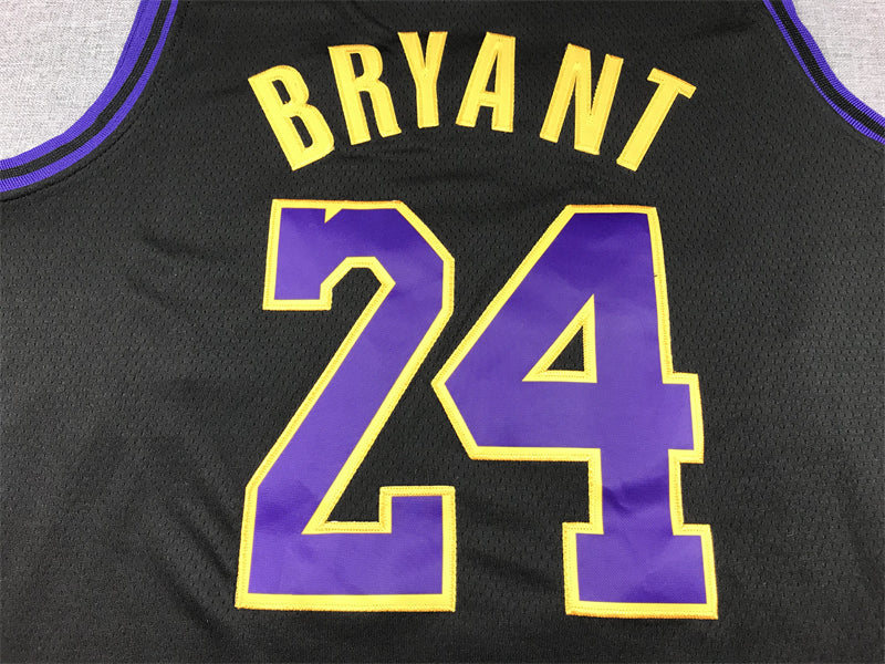 Men's Los Angeles Lakers Kobe Bryant #24 Black 2023/24 Swingman Jerseys - City Edition