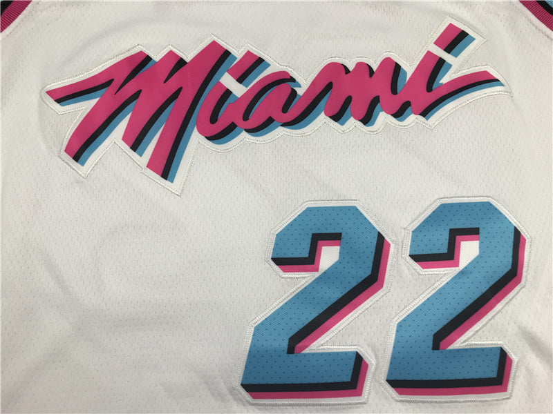 Men's Miami Heat Jimmy Butler #22 NBA White Swingman Jerseys
