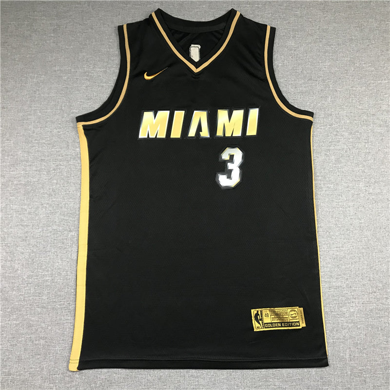 Men's Miami Heat Dwyane Wade #3 NBA Black Swingman Jerseys