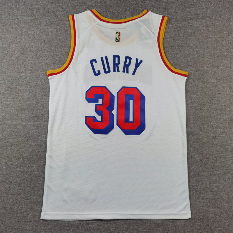 Men's Golden State Warriors Stephen Curry #30 White 2024/25 Swingman Jerseys - Classic Edition