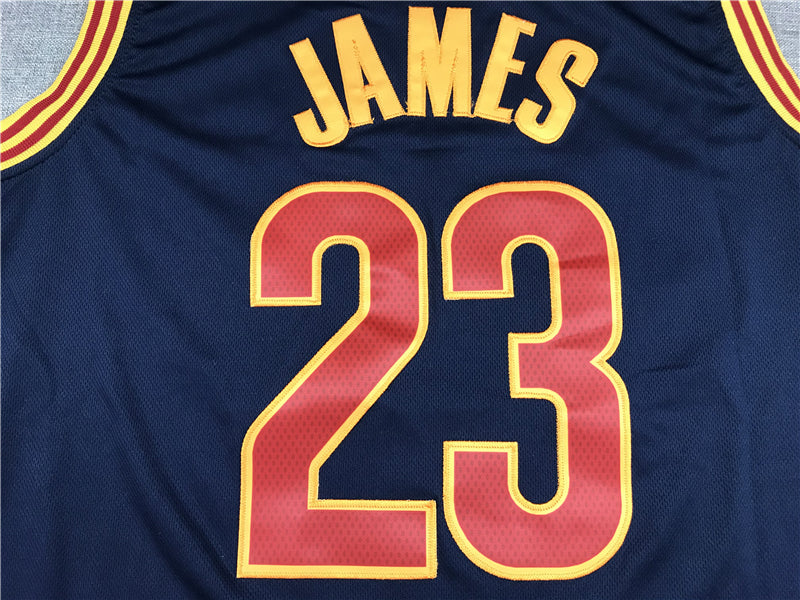 Men's Cleveland Cavaliers LeBron James #23 Navy Swingman Fashion Jerseys
