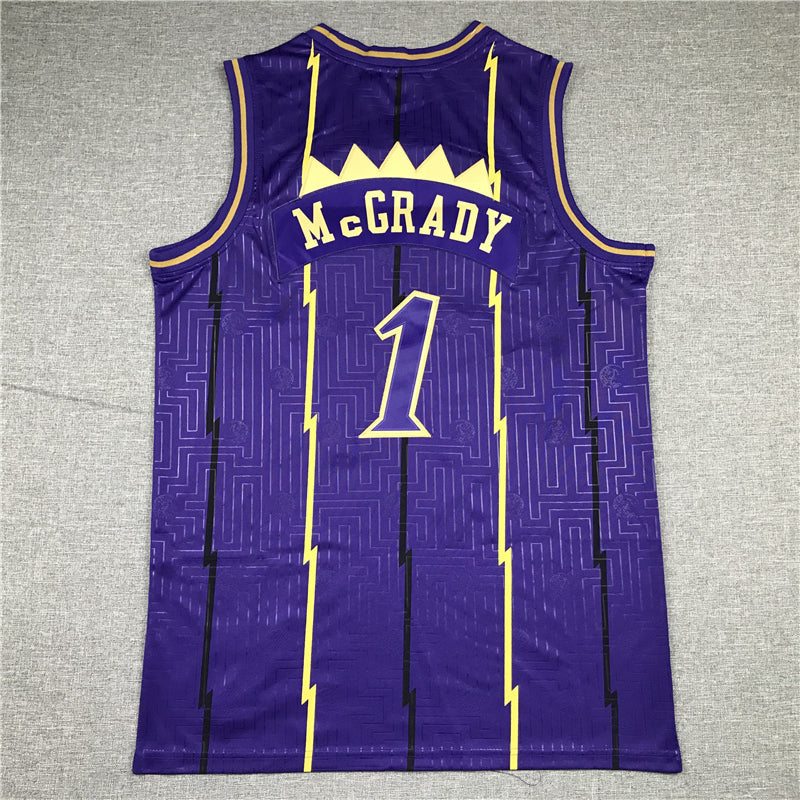 Men's Toronto Raptors Tracy McGrady 1998-99 Purple Hardwood Classics Swingman Jerseys