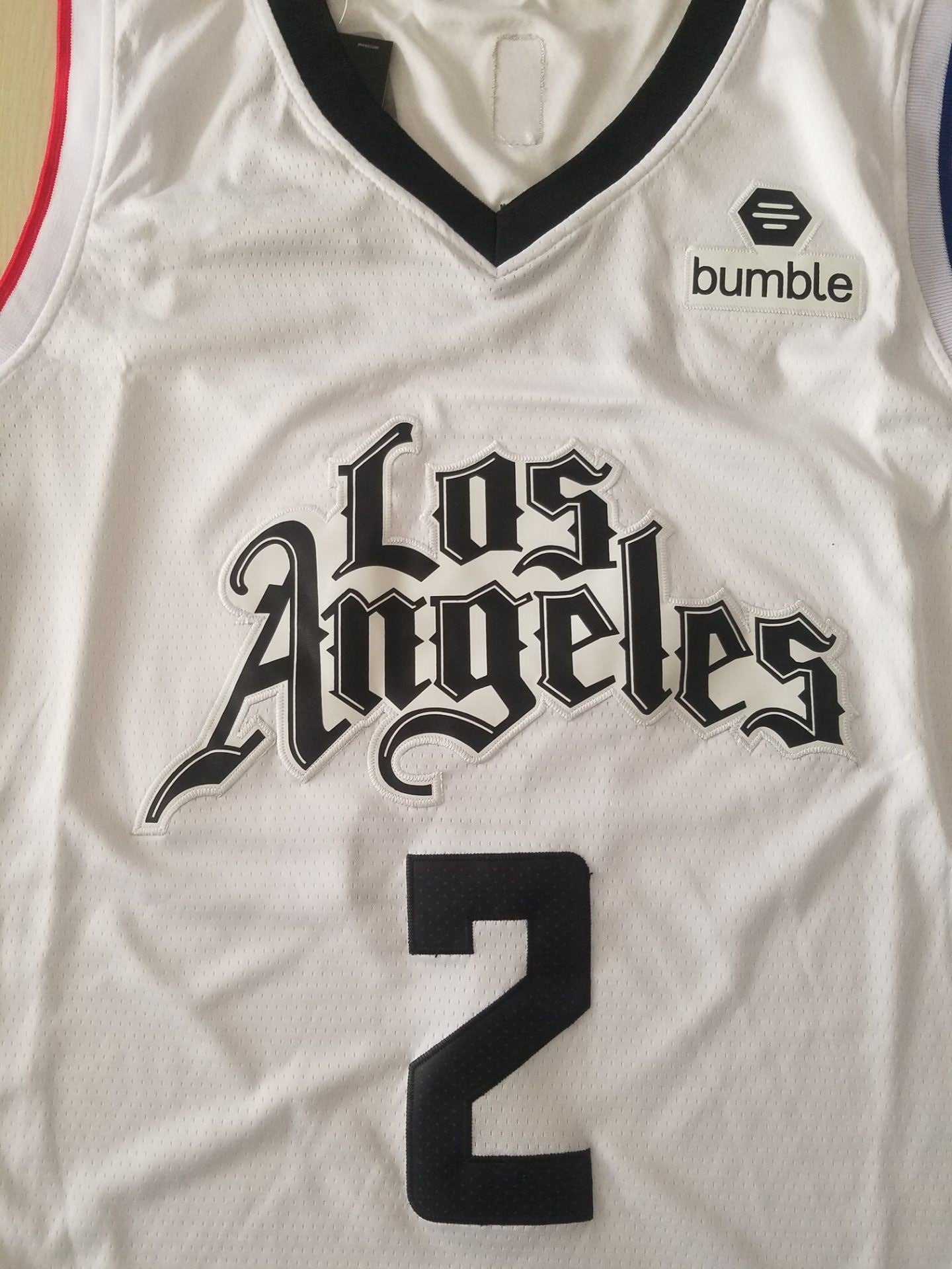 Men's LA Clippers Kawhi Leonard #2 NBA White Swingman Player Jerseys