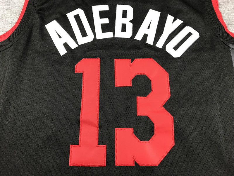 Men's Miami Heat Bam Adebayo #13 Black 2023/24 Swingman Jerseys - City Edition
