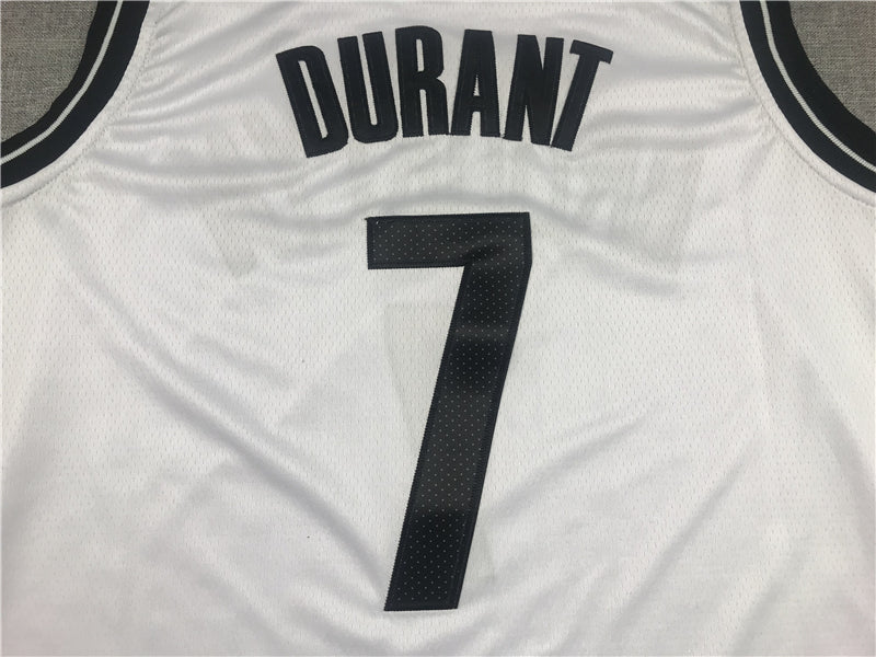 Men's Brooklyn Nets Kevin Durant White 2019 Fast Break Player Movement Jerseys