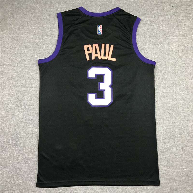 Men's Phoenix Suns Chris Paul #3 Black 2020/21 Swingman Jerseys