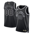 Men's San Antonio Spurs Black 2022/23 Custom Swingman Jerseys - Classic Edition