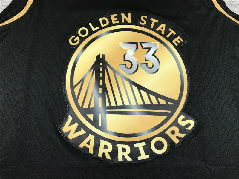 Men's Golden State Warriors James Wiseman #33 Black Classic Player Jerseys
