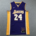 Men's Los Angeles Lakers Kobe Bryant #24 Purple Swingman Player Jerseys