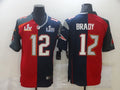 Men's Tampa Bay Buccaneers Tom Brady #12 Red/Blue Game Jerseys