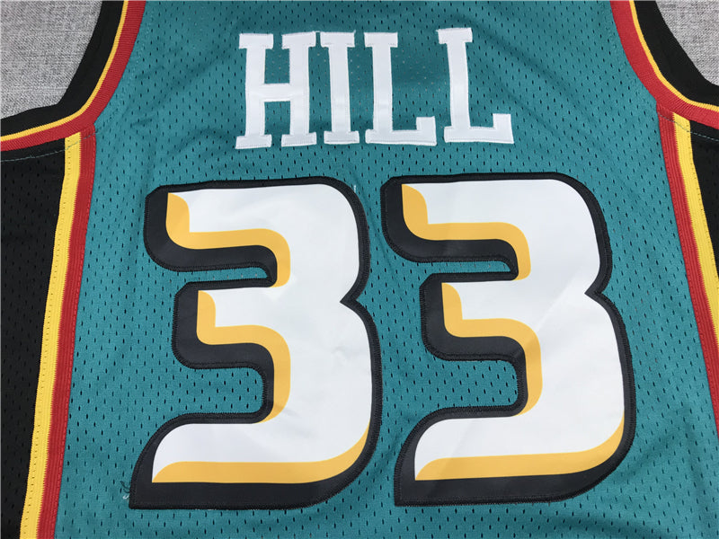 Men's Detroit Pistons Grant Hill 1998-99 Green Hardwood Classics Swingman Jerseys