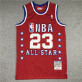 Men's 89 All Star Chicago Bulls Michael Jordan Red Hardwood Classics Swingman Jerseys
