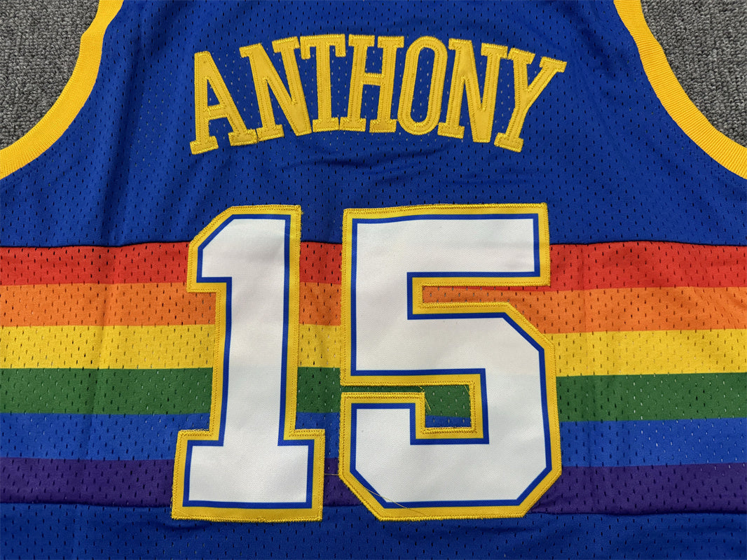Men's Denver Nuggets Nikola Jokic #15 Royal Hardwood Classics Swingman Jerseys