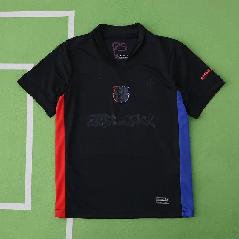 Barcelona Away Travis Scott 24/25 Season Kids Kit
