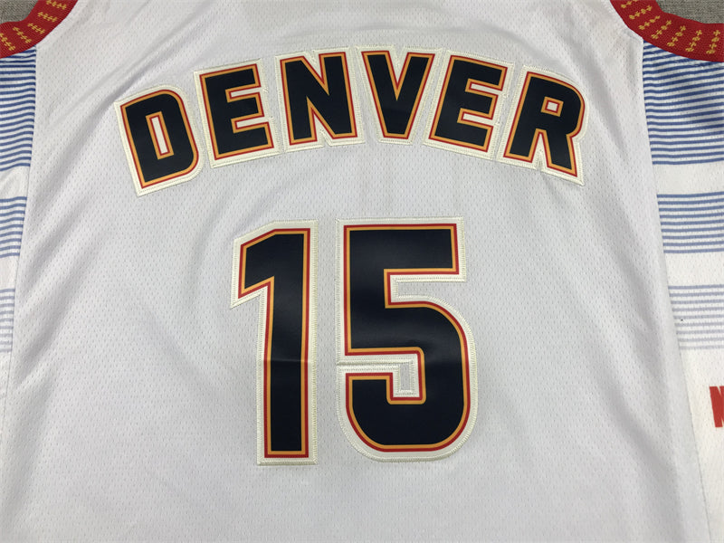 Men's Denver Nuggets Nikola Jokic #15 Silver 2022/23 Swingman Jerseys - City Edition