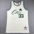 Men's Boston Celtics Larry Bird #33 Cream Hardwood Classics Swingman Jerseys