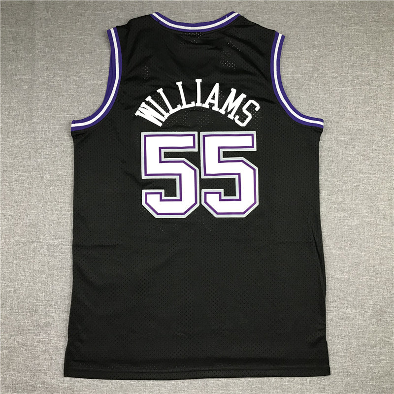 Men's Sacramento Kings Jason Williams Black Hardwood Classics Swingman Jerseys