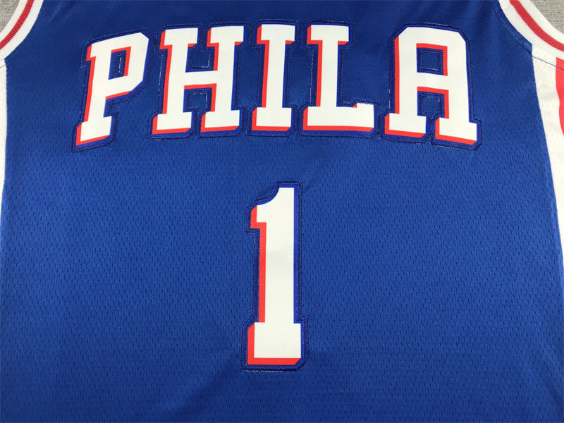 Men's Philadelphia 76ers James Harden Blue 2021/22 Fast Break Replica Jerseys