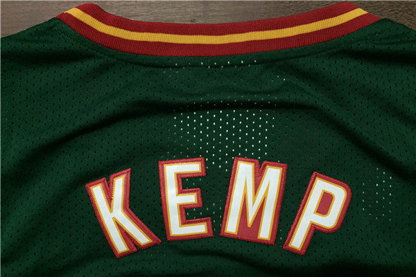 SuperSonics 40# Sean Kemp Green 95-96 Classic Retro Premium Mesh Fan Edition Jersey