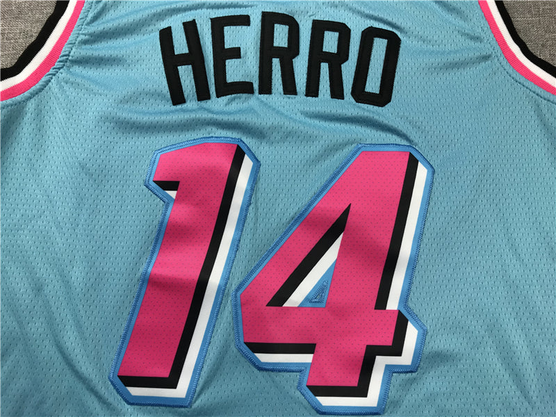 Men's Miami Heat Tyler Herro #14 Blue 2020/21 Swingman Jerseys