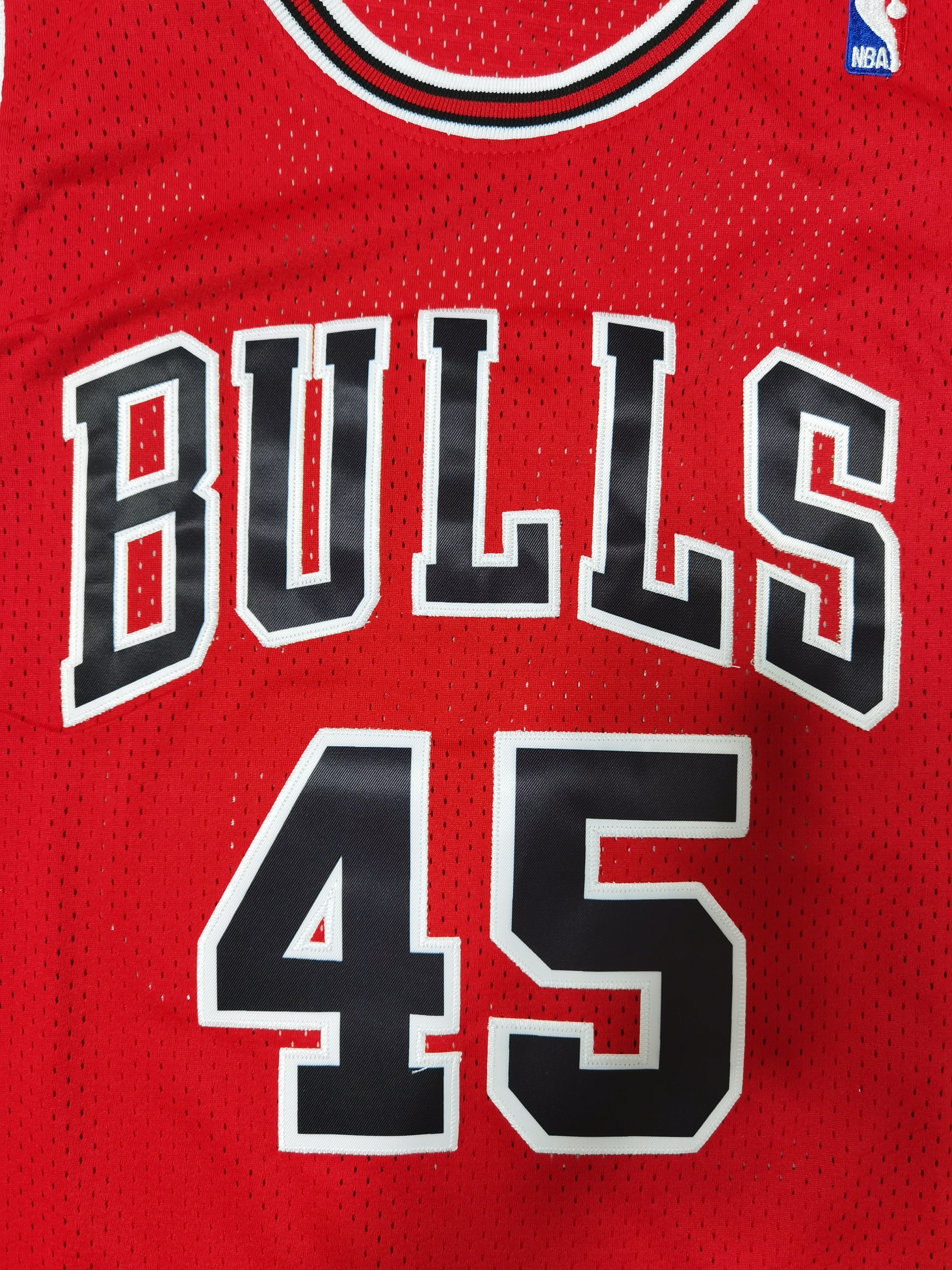 Men's Chicago Bulls Michael Jordan #45 NBA Red Mitchell&Ness Swingman Jerseys
