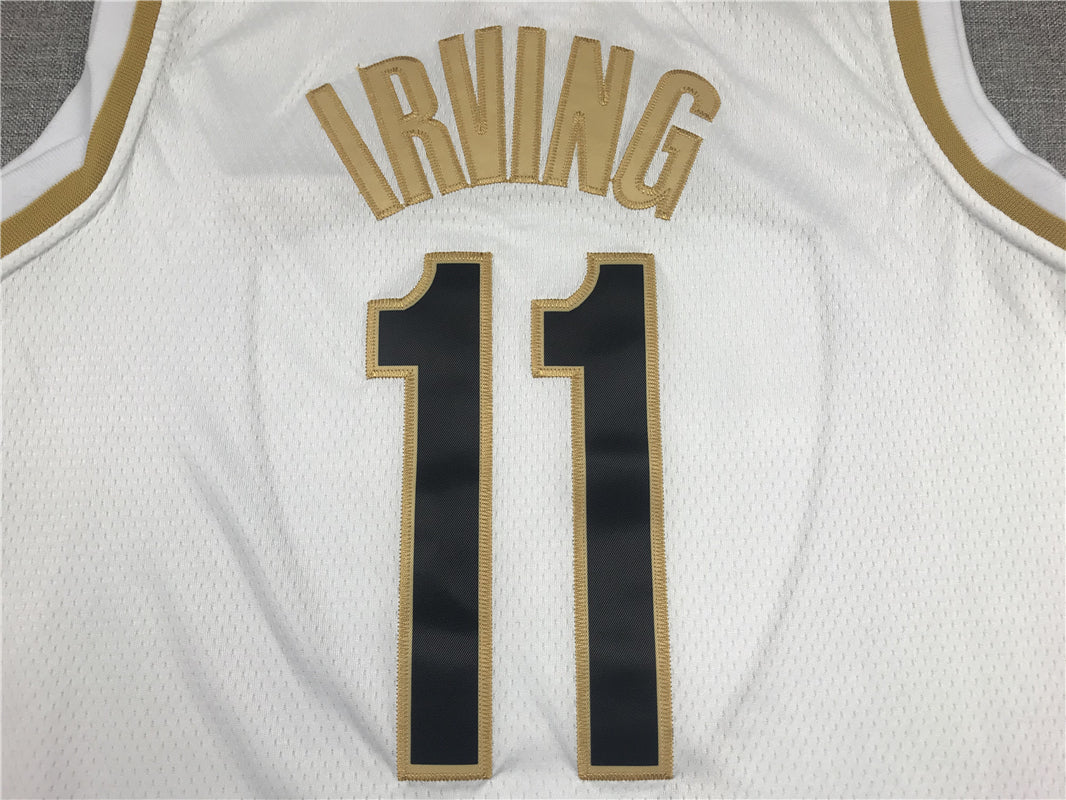 Men's Brooklyn Nets Kyrie Irving #11 White Swingman Player Jerseys