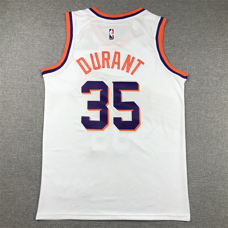 Men's Phoenix Suns Kevin Durant #35 White 2023/24 Fast Break Replica Jerseys - Association Edition
