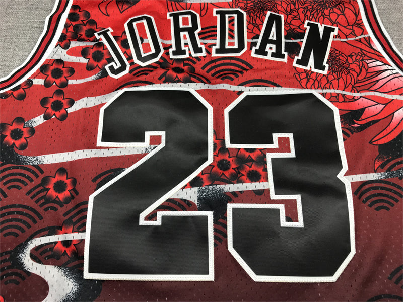 Men's Chicago Bulls Michael Jordan #23 Year of Rabbit Edition Hardwood Classics Swingman Jerseys