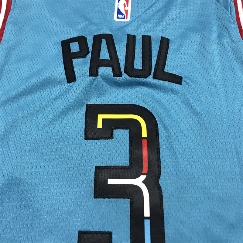 Men's Phoenix Suns Chris Paul #3 Turquoise 2022/23 Swingman Jerseys - City Edition