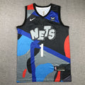 Men's Brooklyn Nets Mikal Bridges #1 Black 2023/24 Swingman Jerseys - City Edition