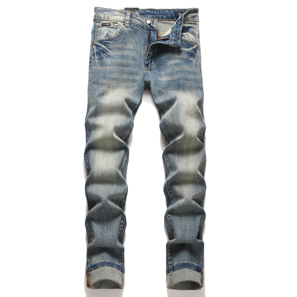 Dolce & Gabbana DG VIBE3 Embroidered Logo Slim Fit Jeans