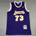 Men's Los Angeles Lakers Dennis Rodman Classics Swingman Jerseys - Retro Purple