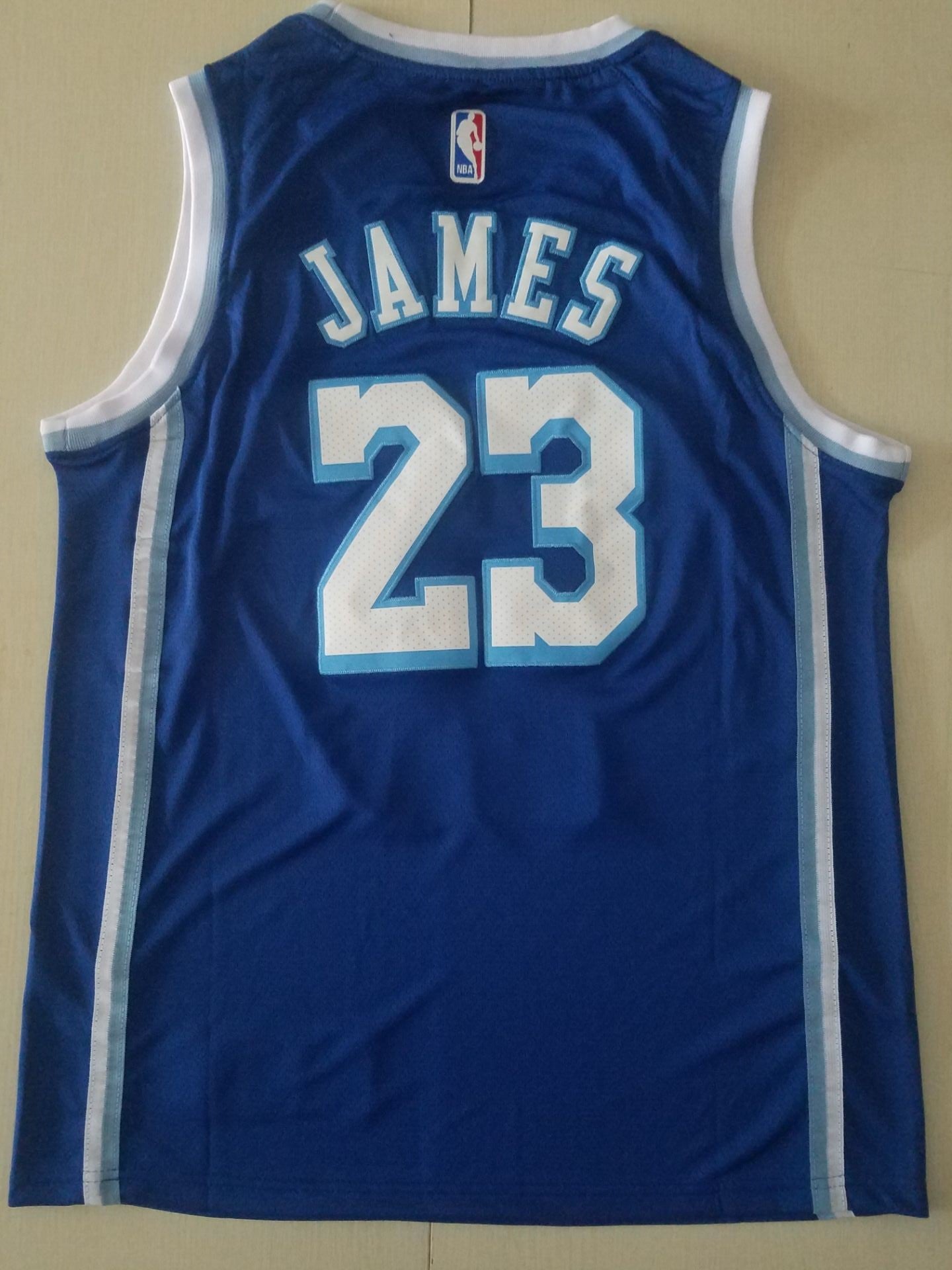 Men's Los Angeles Lakers LeBron James #23 NBA Blue Swingman Jerseys