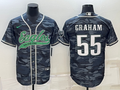 Men's Philadelphia Eagles Brandon Graham #55 Grey Camouflage Game Jerseys Joint Edition