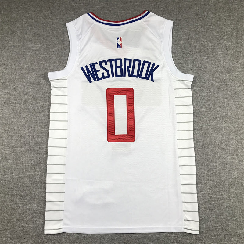 Men's LA Clippers Russell Westbrook Nike White 2022/23 Swingman Jerseys - Association Edition