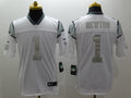 Men's Carolina Panthers Cam Newton #1 White Player Game Jerseys
