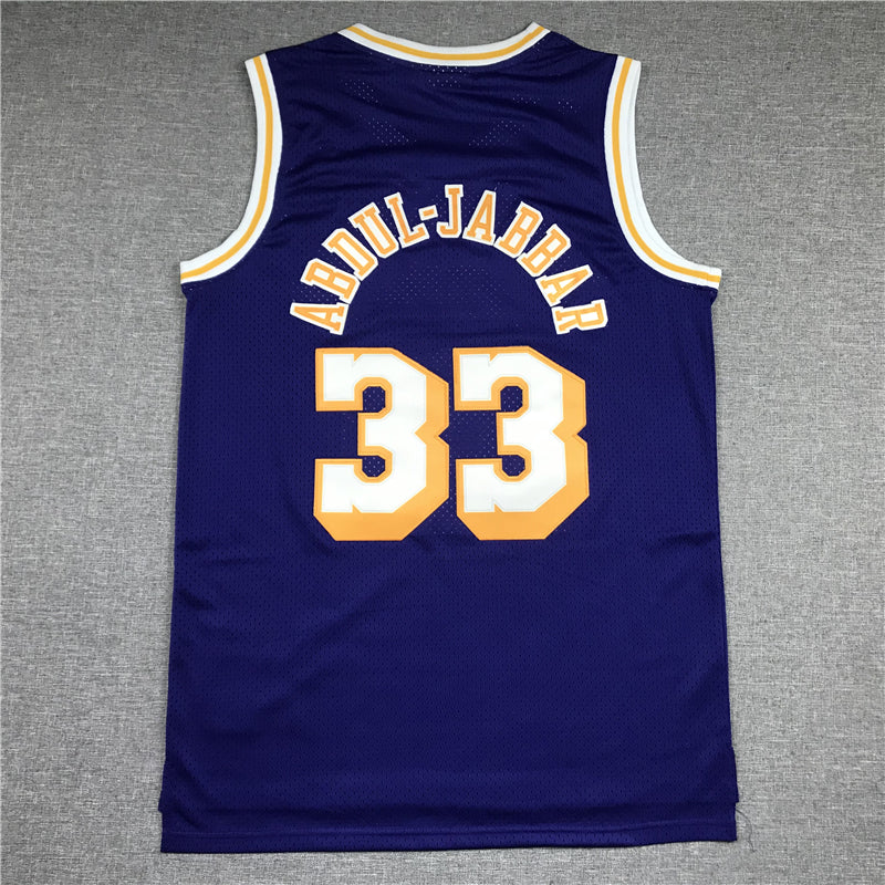 Men's Los Angeles Lakers Kareem Abdul-Jabbar Hardwood Classics Swingman Jerseys