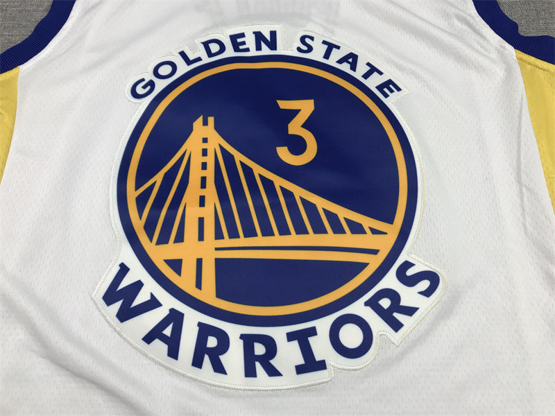 Men's Golden State Warriors Jordan Poole #3 White 2022/23 Swingman Jerseys - Association Edition