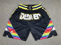 Men's Denver Nuggets Navy City Edition Basketball Shorts1