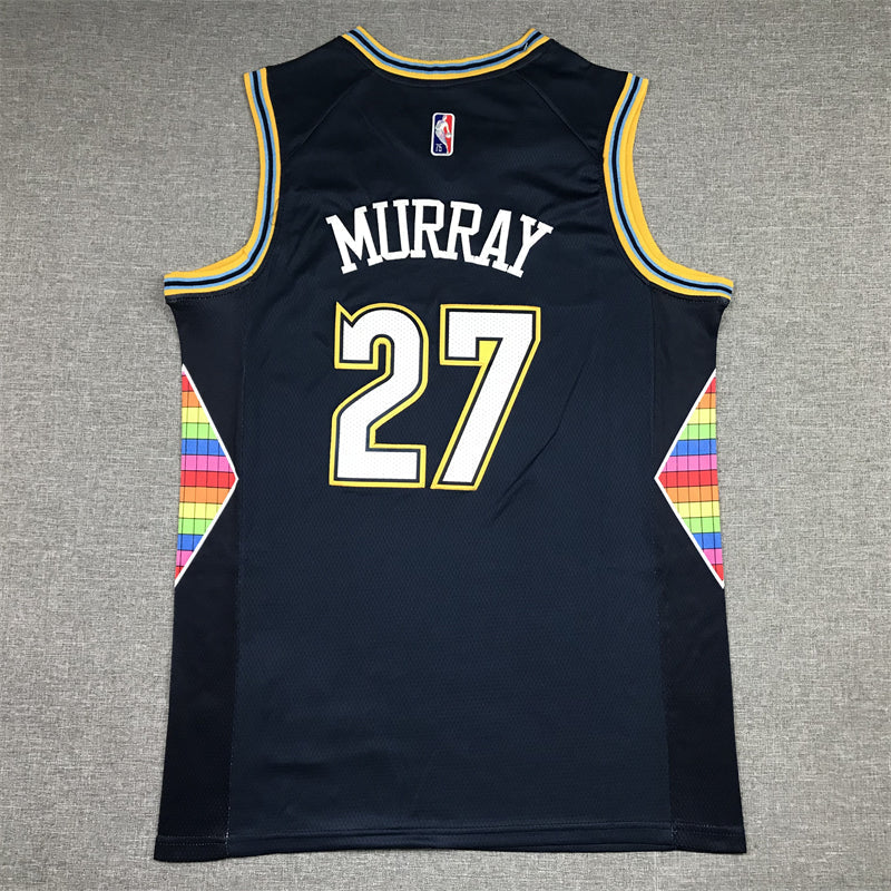 Men's Denver Nuggets Jamal Murray Navy 2021/22 Swingman Jerseys - City Edition