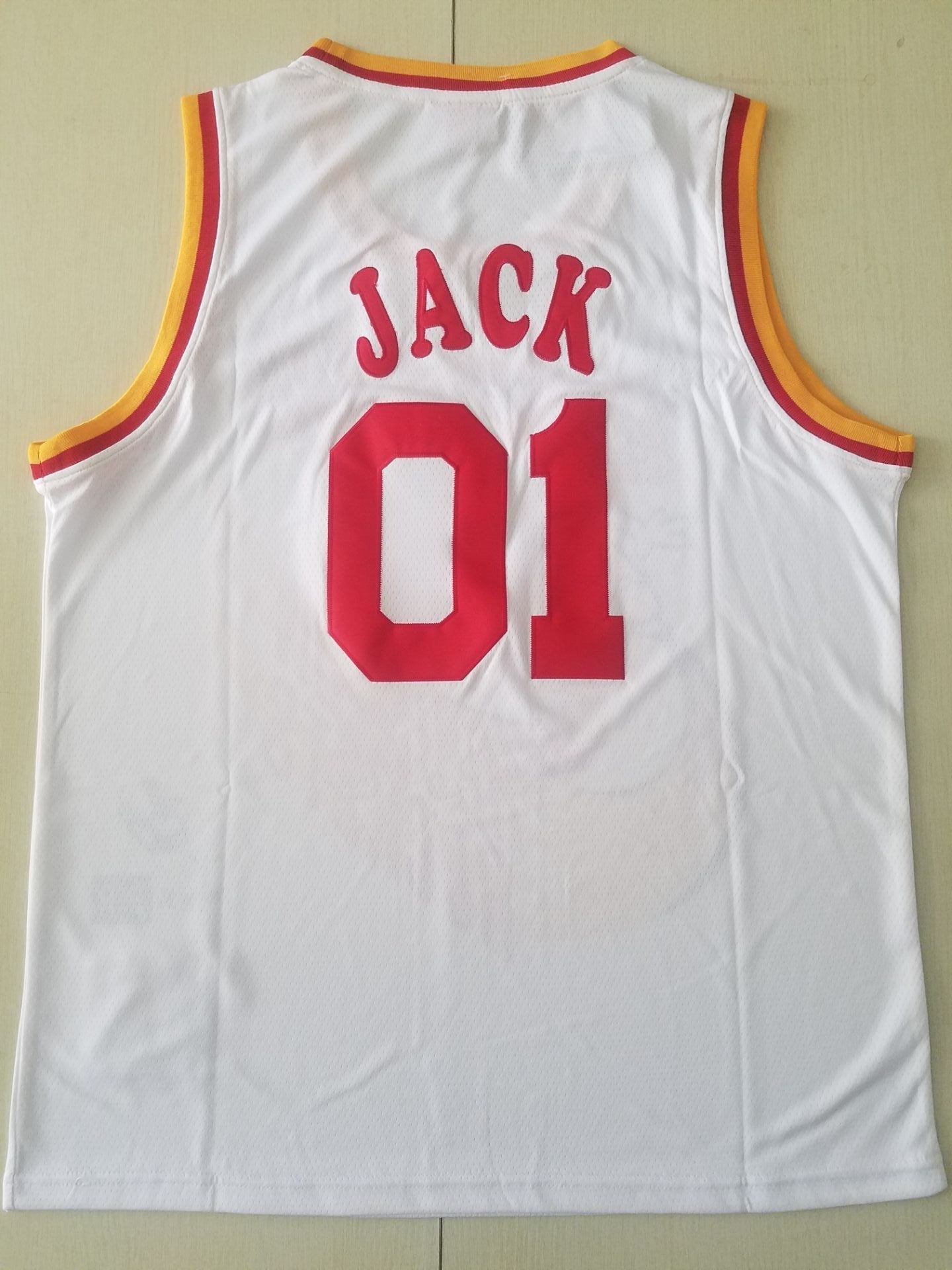 Men's Houston Rockets #01 NBA White Classics Jerseys - Joint Edition
