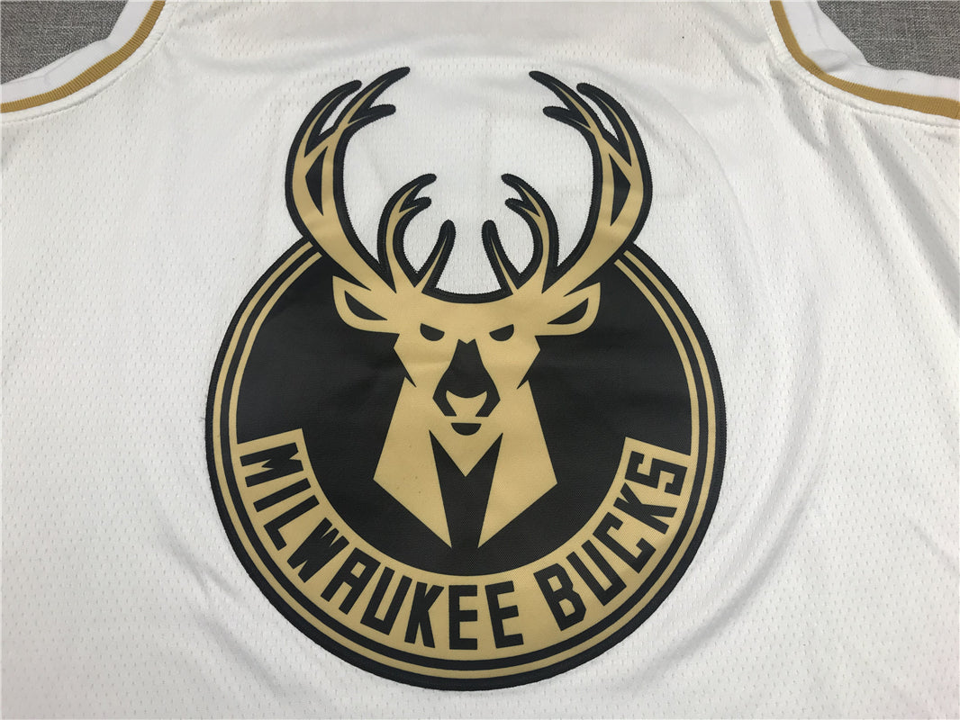 Men's Milwaukee Bucks Giannis Antetokounmpo #34 White Swingman Jerseys