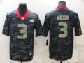 Men's Denver Broncos Russell Wilson #3 Grey Camouflage Game Jerseys