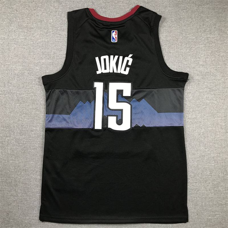Men's Denver Nuggets Nikola Jokic #15 Black 2023/24 Swingman Jerseys - City Edition