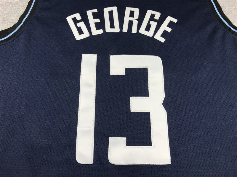 Men's LA Clippers Paul George #13 Navy 2023/24 Swingman Jerseys - City Edition